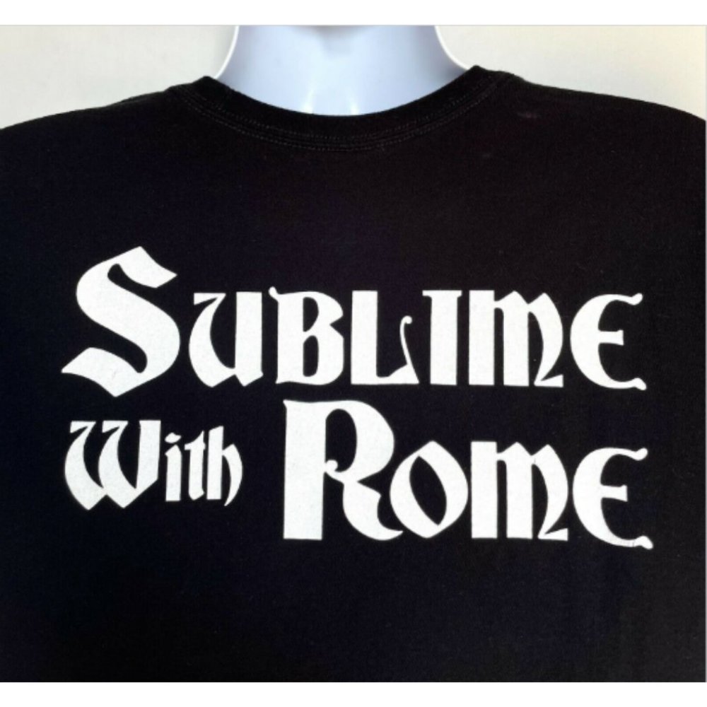 Sublime With Rome SWR‎ Band T Shirt Black Graphic Logo Adult Mens Large L